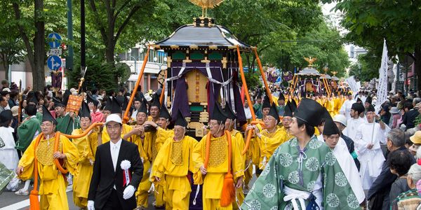 北海道神宮例祭・札幌まつり 3年ぶりに神輿渡御復活